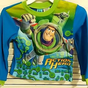 Boys Buzz Light Year Pajama Shirt Size 6-7